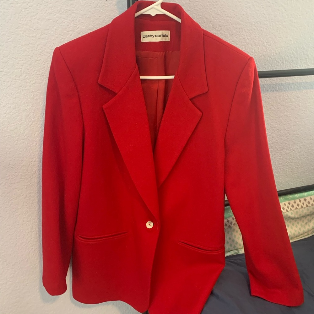 Red Cathy Daniels Blazer